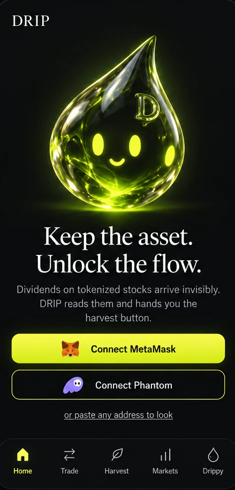 Connect screen